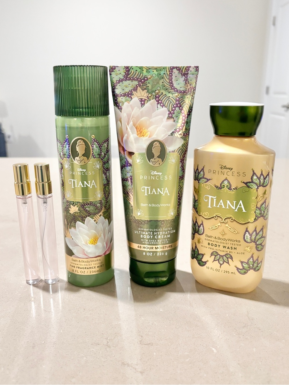 Disney Princess Tiana Bath & Body Works Gift Set + 2 Free Minis